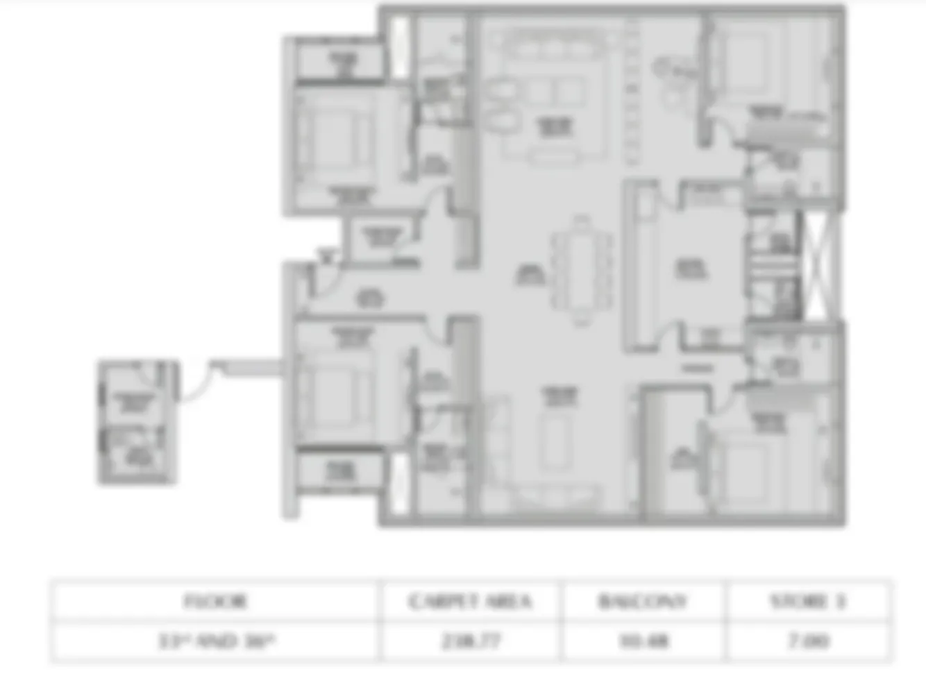 Sattva Panathur 2 BHK Floor Plan Sattva Panathur 2 BHK Floor Plan